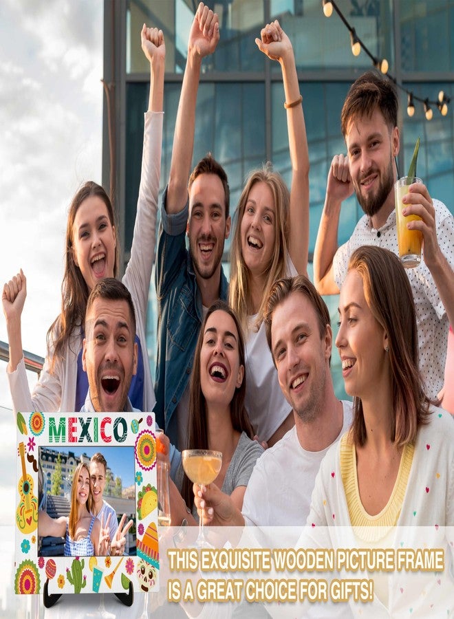 KFNER Mexico Picture Frame, Travel Photo Frame Gifts for Women Men Friends Couples Family, México Souvenirs for Wedding Engaged Honeymoon, Mexico Vacation Tour Picture Frames Favors -37 - Image 5
